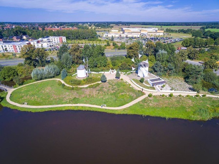 Luftaufnahmen Internationales Wind- und Wassermühlen-Museum