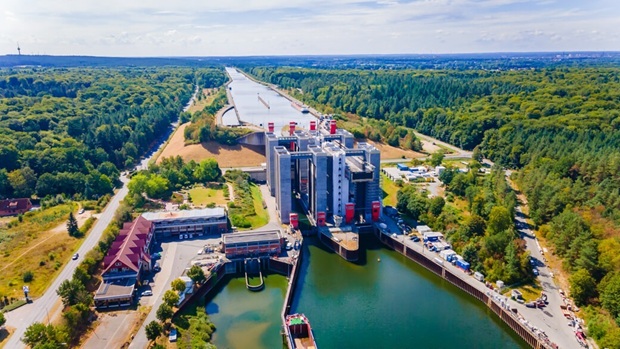 Luftaufnahmen vom Schiffshebewerk Scharnebeck