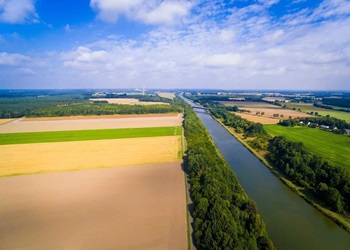 Drohnenaufnahmen vom Elbe Seitenkanal bei Uelzen