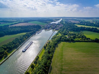 Schleuse Uelzen Luftaufnahme Deutschland