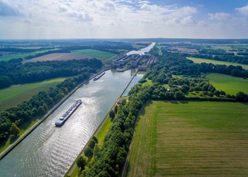 Schleuse Uelzen Luftaufnahme Deutschland