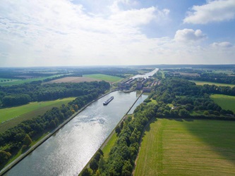 Luftaufnahme Schleuse Uelzen reisen