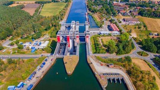Luftbilder vom Schiffshebewerk Scharnebeck