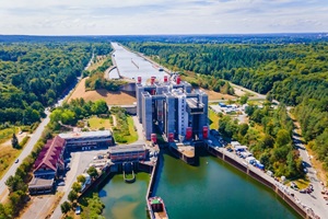 Luftaufnahmen vom Schiffshebewerk Scharnebeck