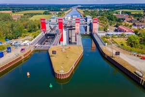 Luftbild vom Schiffshebewerk Scharnebeck