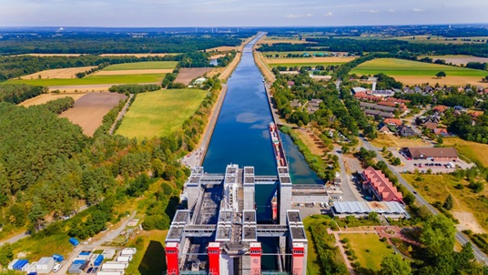 Luftbild SCHIFFSHEBEWERK LÜNEBURG SCHARNEBECK